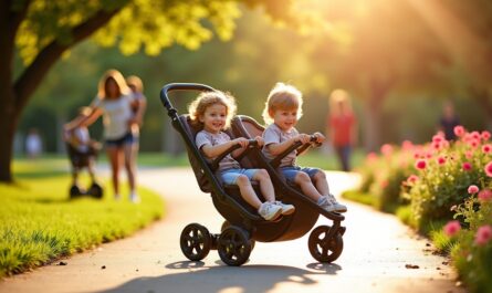 Top des marques incontournables de poussettes doubles pour accompagner vos jumeaux avec style et confort