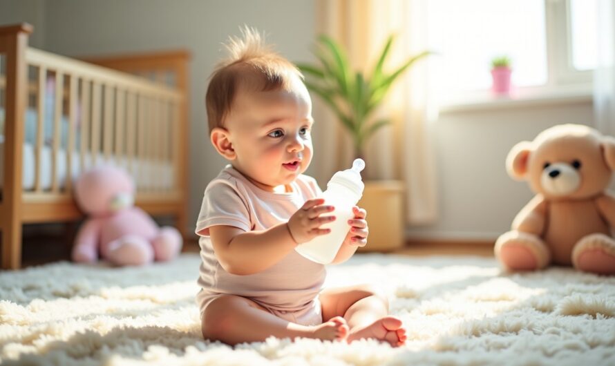 Biberon : à quel âge bébé peut-il commencer à le tenir tout seul ?