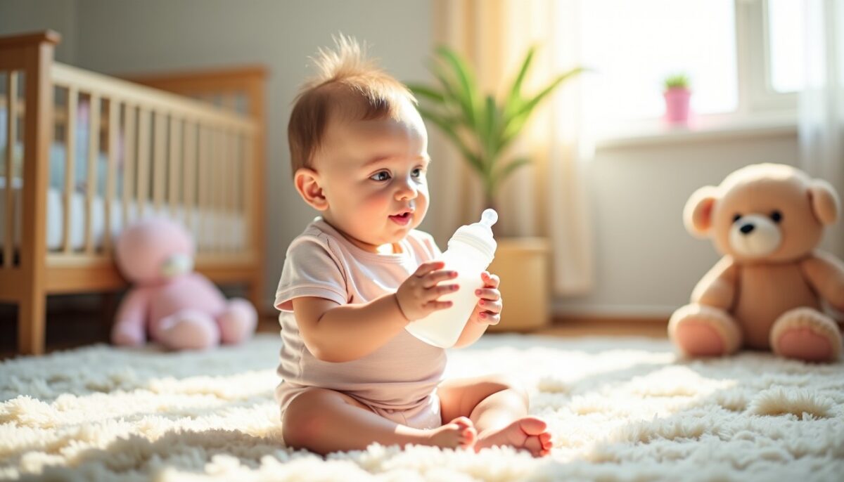 Biberon : à quel âge bébé peut-il commencer à le tenir tout seul ?