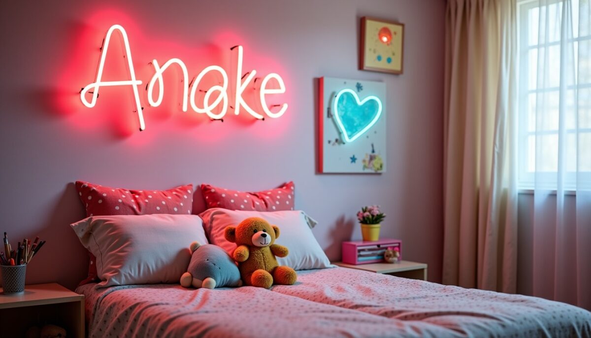 Prénom en néon dans la chambre d’enfant : astuces pour un décor réussi et sûr