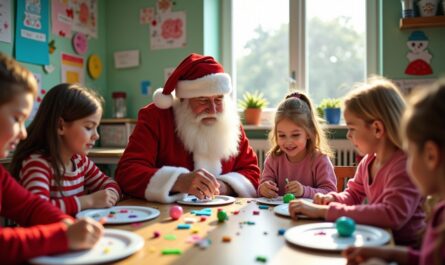 Père Noël à l'école maternelle : les 5 étapes créatives de l’assiette en carton