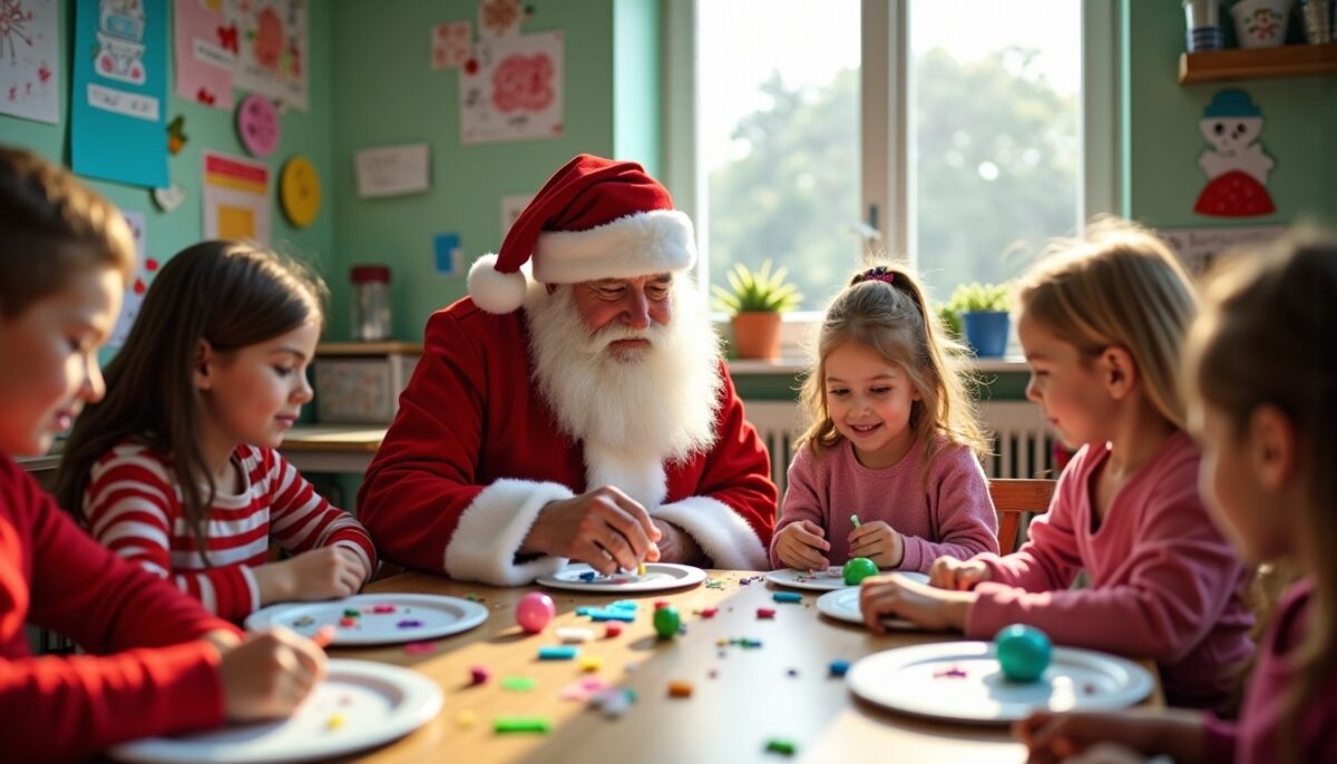 Père Noël à l'école maternelle : les 5 étapes créatives de l’assiette en carton